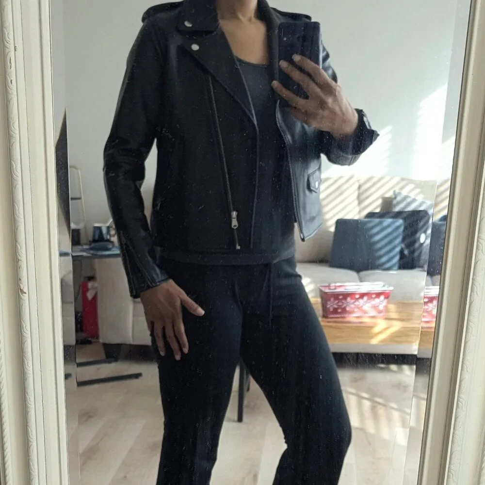 Levi's Sheep Leather Moto Jacket - Picture 6 of 16